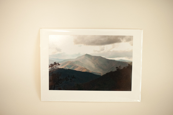 Mt Pisgah Sunbeam Signed Art Card - 4x6 print on 5x7 card
